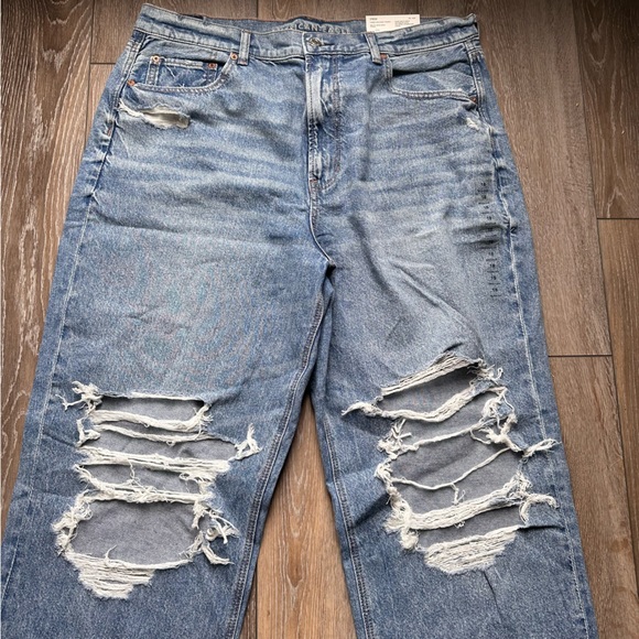 American Eagle High Rose Baggy Jeans 18 34w - Picture 1 of 5